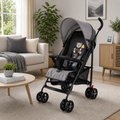 Joyous Multiposition Baby Stroller With Handle - Grey