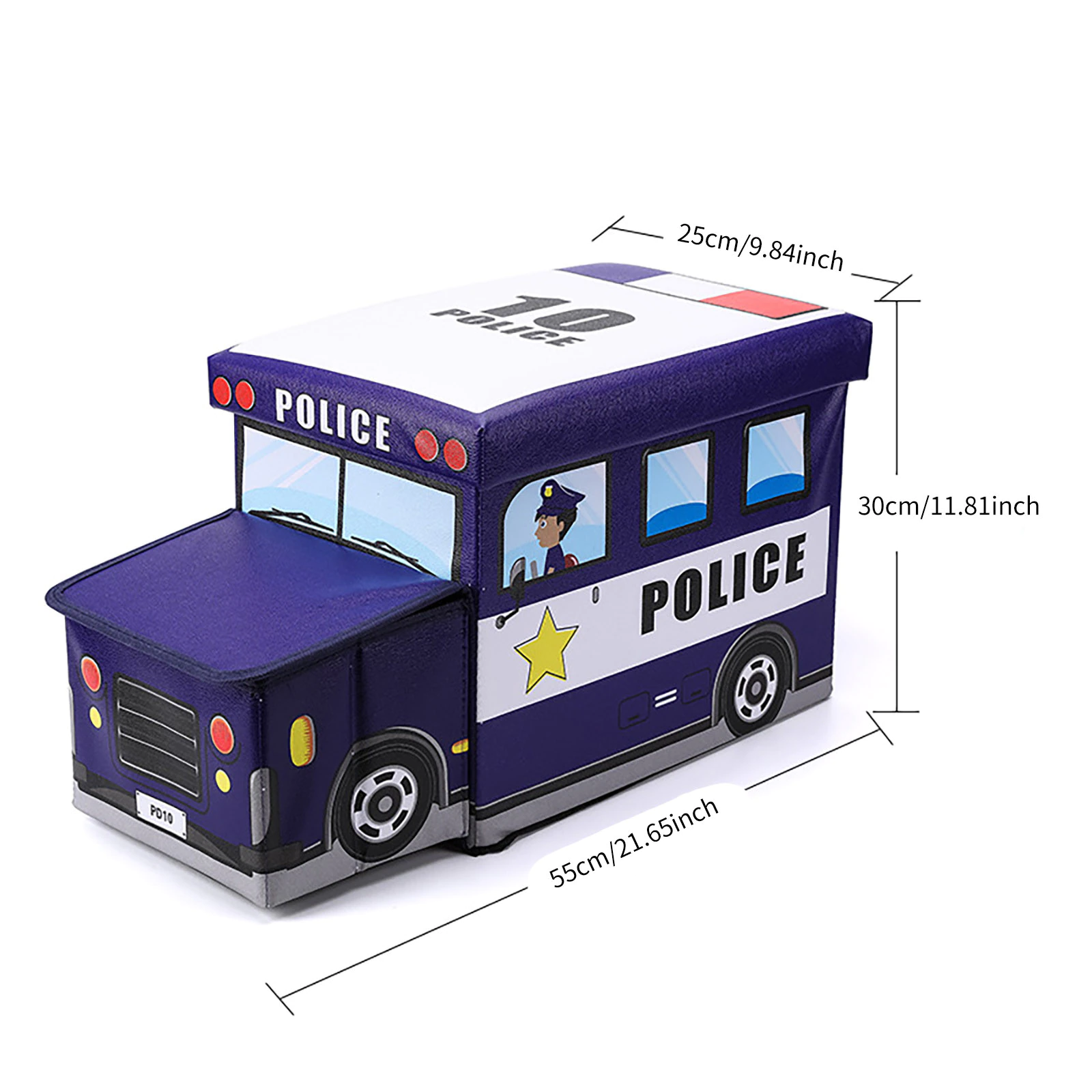 Bus Shape Storage Box (Yellow) – School Van