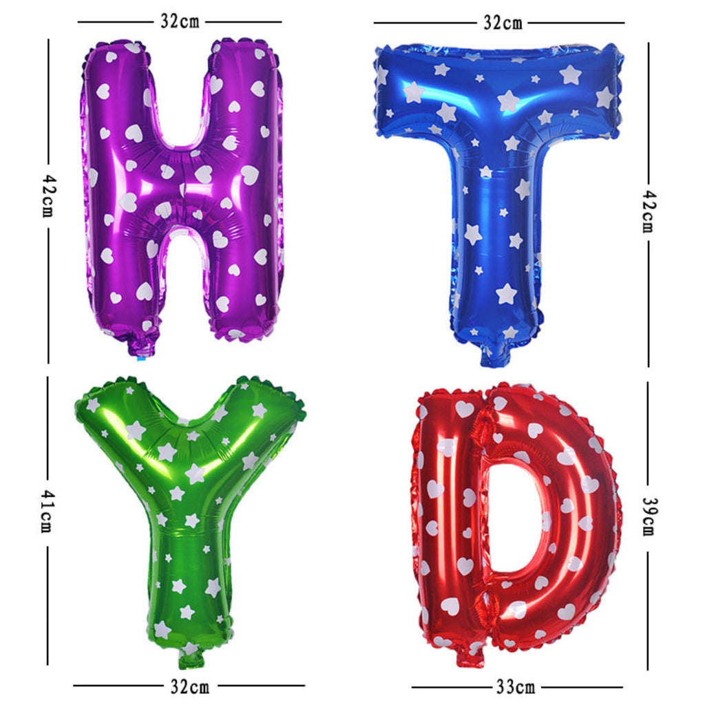 Happy Birthday Letter Foil Balloon