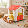 Kids Playhouse with Table and Stool Set