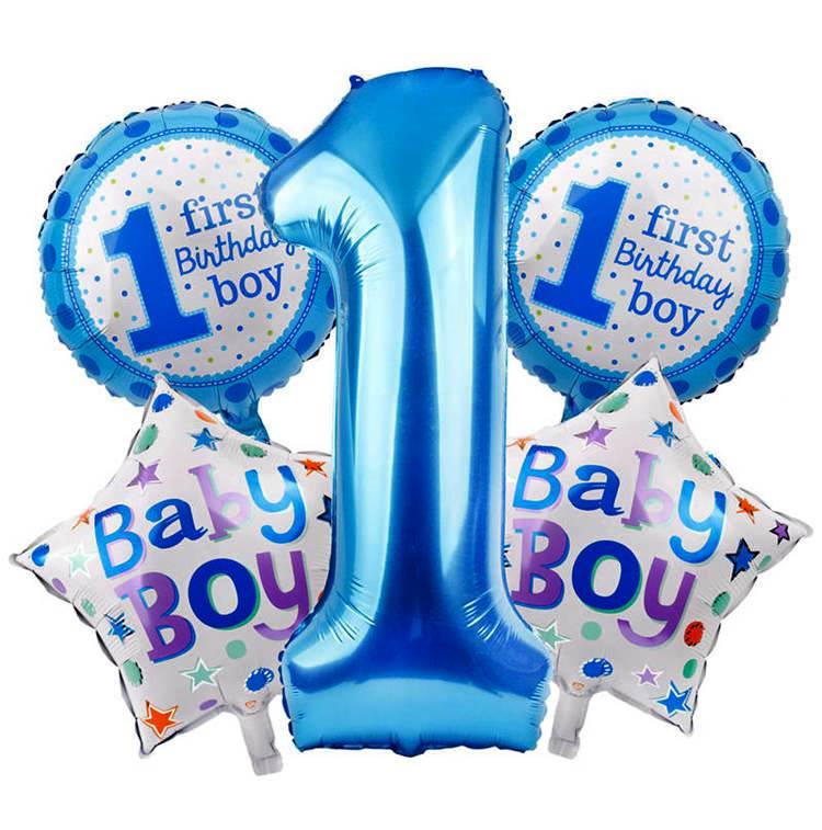 1st Birthday Foil Balloons