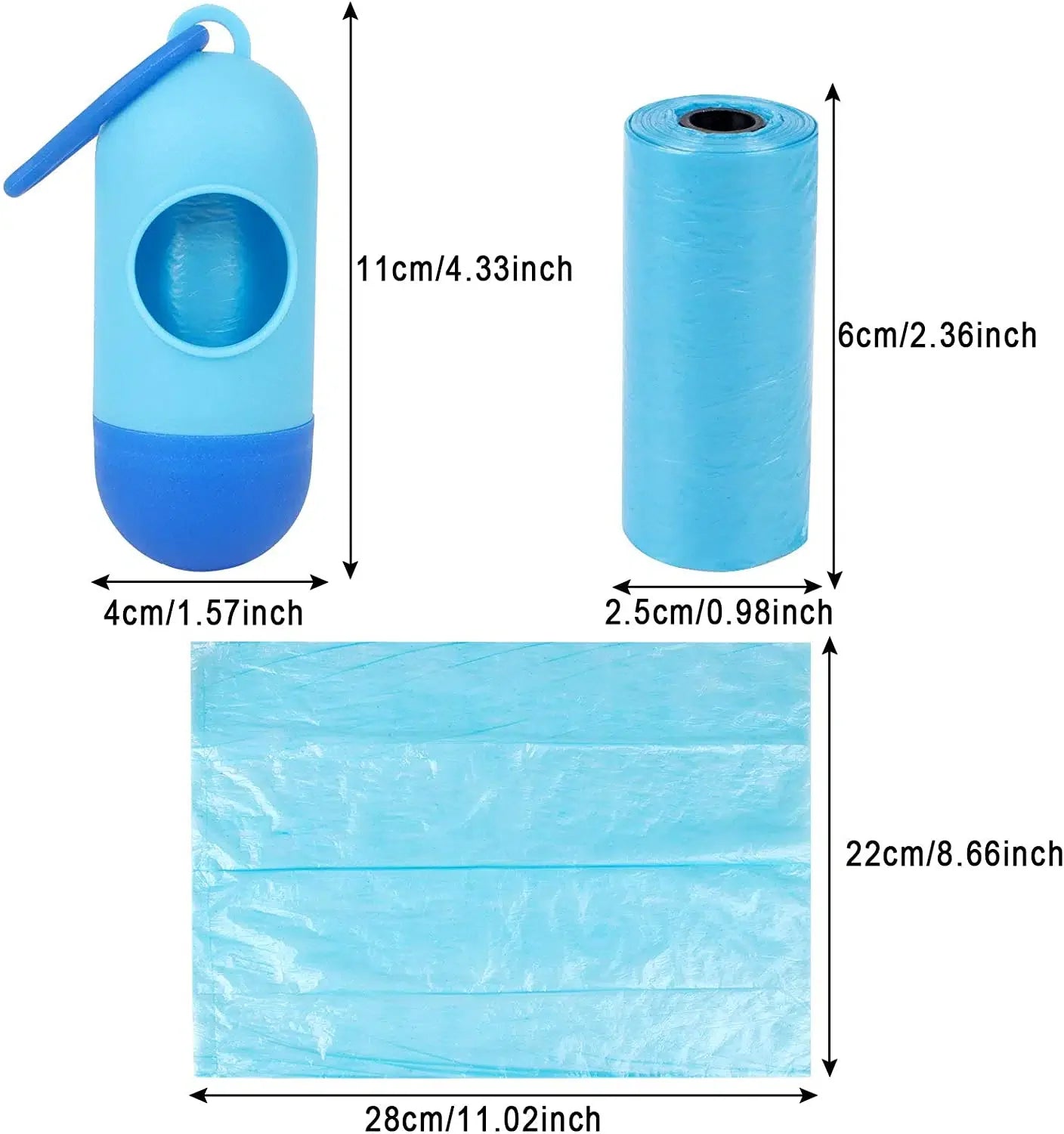 Portable Diaper Shopper Dispenser with 3 Refills