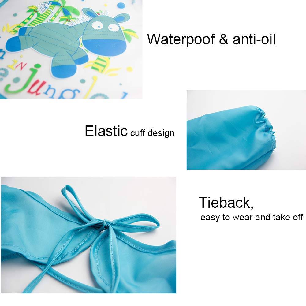 Baby Silicon Full Sleeves Apron Bibs