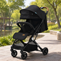 Kidilo Luxury Portable Baby Stroller - Black
