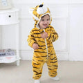 Cute Animal Soft Fleece Costume Jumpsuit Tiger