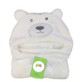 Cartoon Character Baby Hooded Towel Blanket White Bear