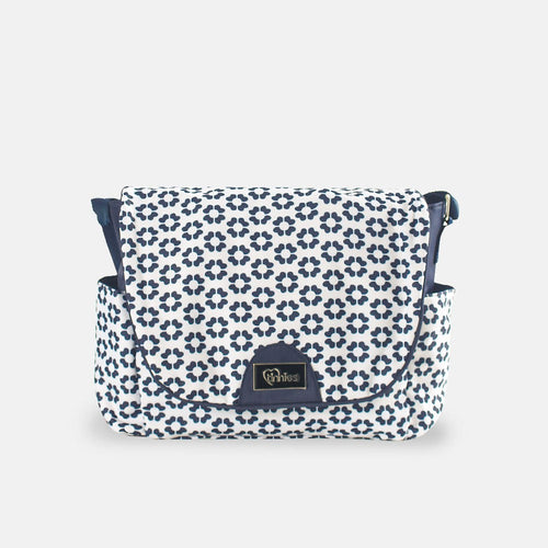 Baby Diaper Bag Navy Flower - T5001-B