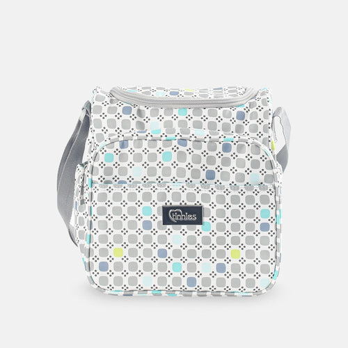 Baby Diaper Bag Printed Square Grey - T5007-C