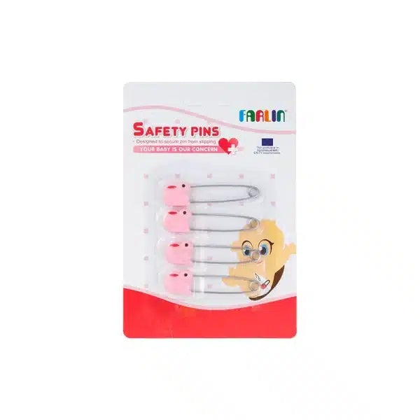 Farlin Four Animal Safety Pins-Pink – BF-120