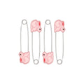Farlin Four Animal Safety Pins-Pink – BF-120