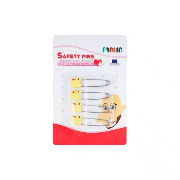 Farlin Four Animal Safety Pins-Yellow – BF-120