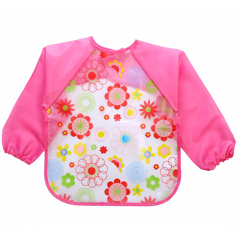 Baby Silicon Full Sleeves Apron Bibs