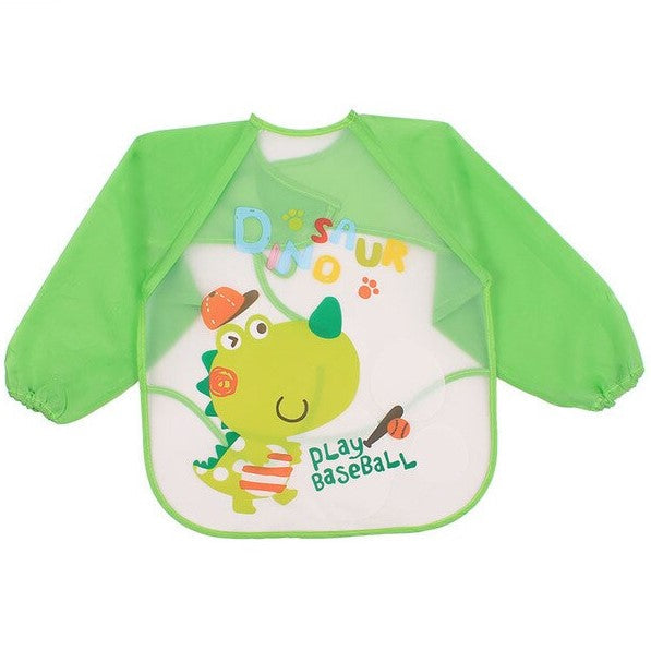Baby Silicon Full Sleeves Apron Bibs