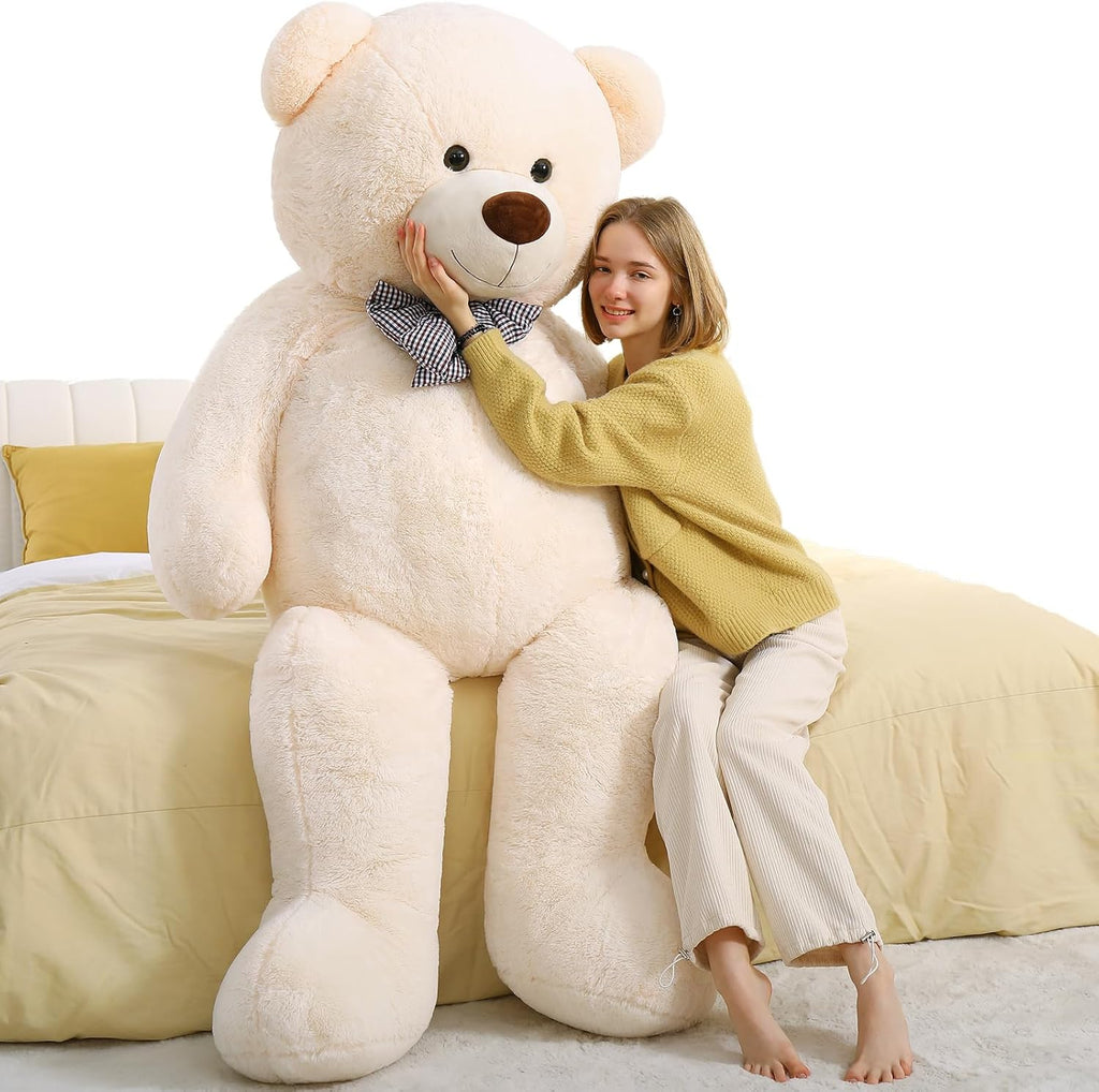 Giant Teddy Bear Plush Stuffed Animal Off-White