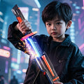 Glowing Lightning Spark Sword with Smoke Spray