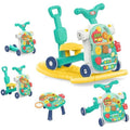 Huanger 5in1 Multifunction Motor Bike Style Baby Walker with Music Green