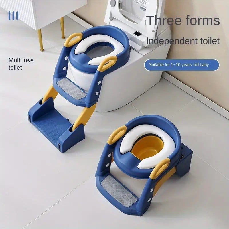 Infantes (L004) 2 in 1 Foldable Potty Training Seat with Ladder Pink