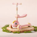 Infantes Cartoon Face Kids Scooty Pink