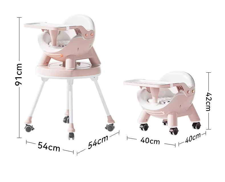 Infantes Baby Multipurpose Feeding Highchair Brown
