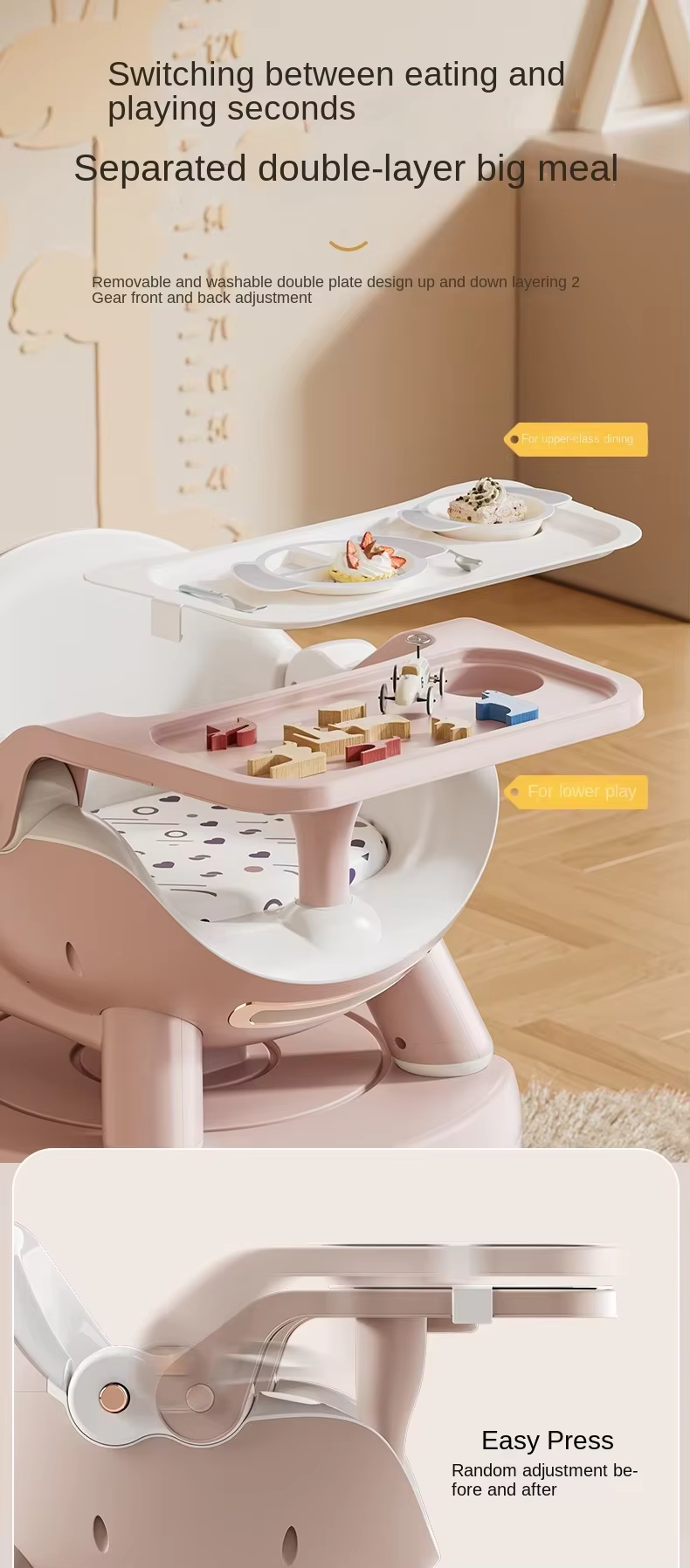 Infantes Baby Multipurpose Feeding Highchair Green