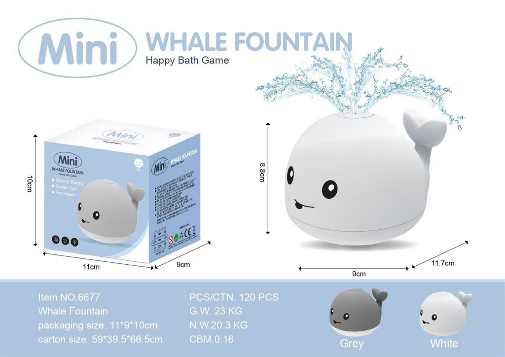 Infantes Whale Fountain - Happy Bath Game