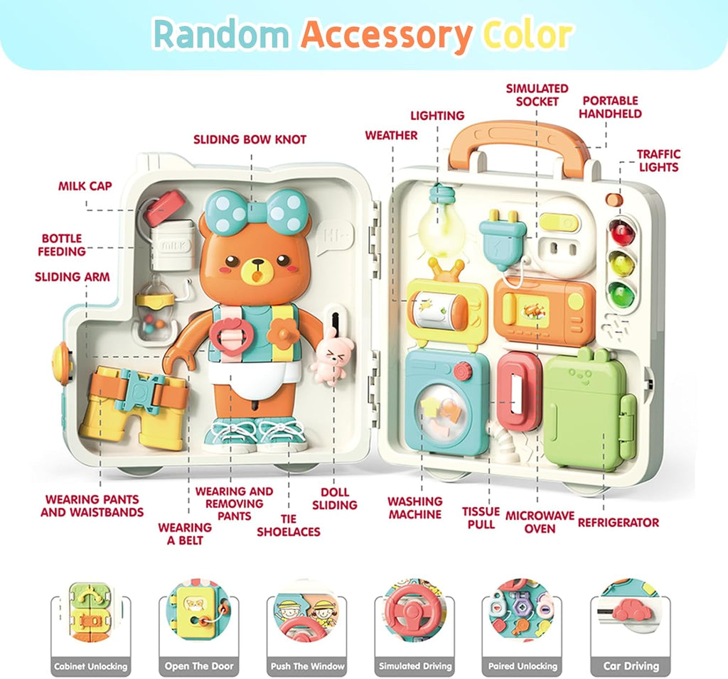 Multifunctional Busy and Sensory Board with Light and Sound