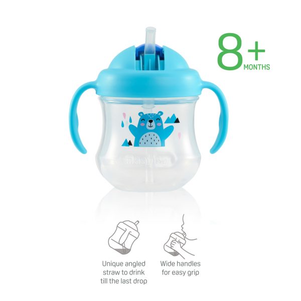 Pigeon Mag Mag Straw Cup in Matte – Blue-D79237