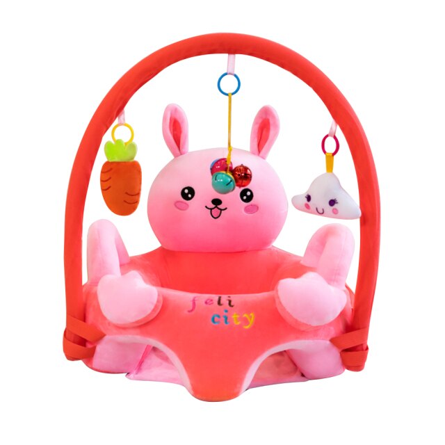 Baby Character Floor Seat With Toy Bar