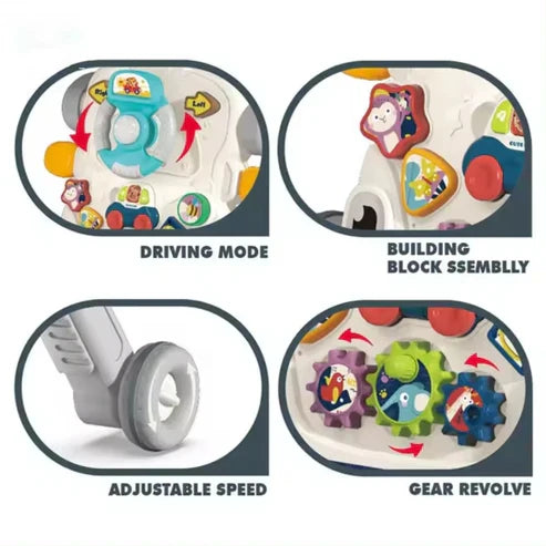 6 In 1 Activity Walker For Toddlers Grey