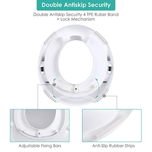 Tinnies Cushion Toilet Seat Cover (White) - BST014-034