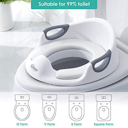 Tinnies Cushion Toilet Seat Cover (White) - BST014-034