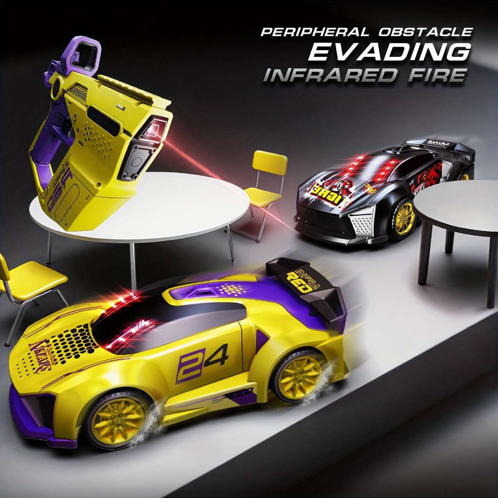 Toy Infrared Laser Gun & Remote Control Car | Car Shooting Game