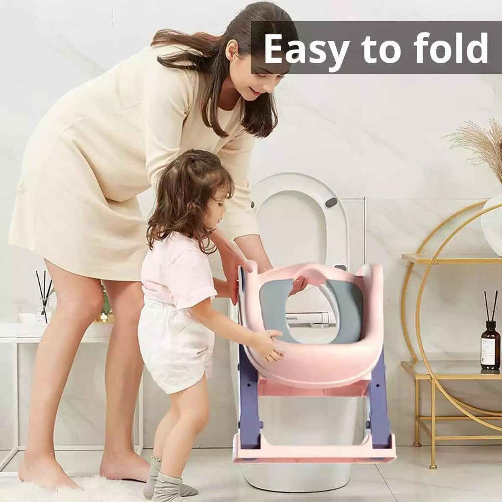 Toilet Ladder Potty Training Seat – Milky - L-003