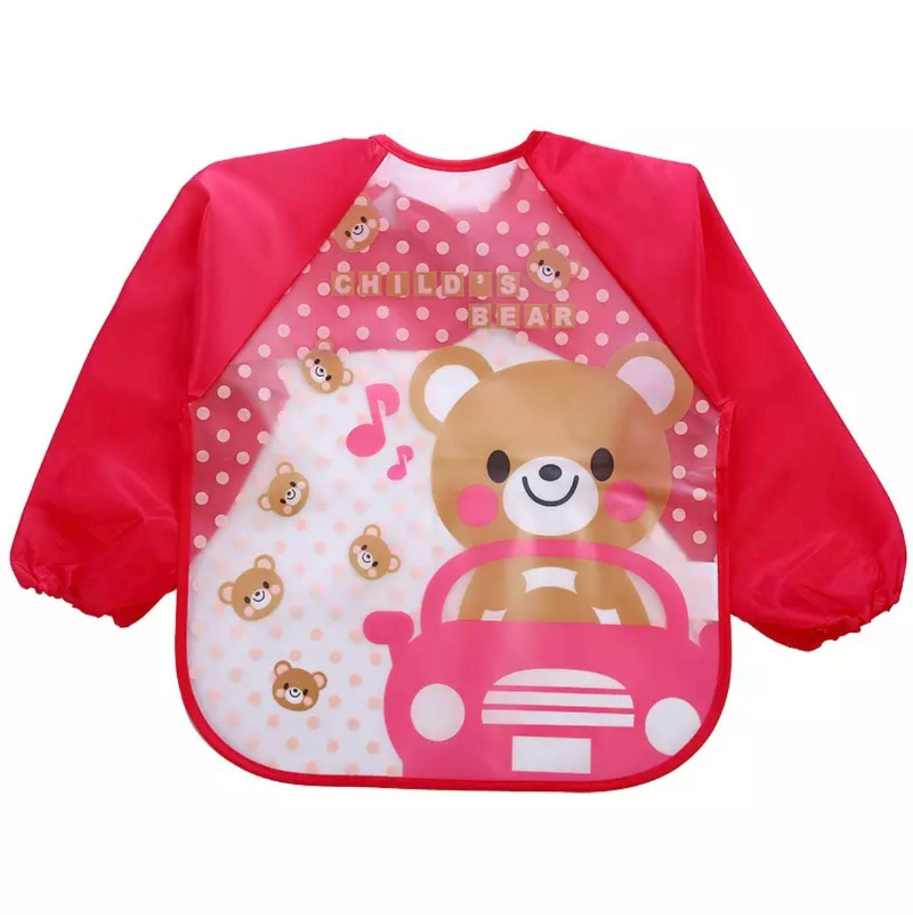 Baby Silicon Full Sleeves Apron Bibs