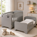 Convertible Wooden Baby Crib Bed