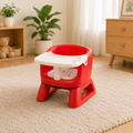 MULTIFUNCTIONAL BABY FEEDING CHAIR WITH TRAY FOR TODDLERS - RED