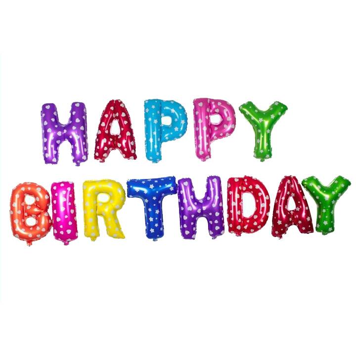Happy Birthday Letter Foil Balloon